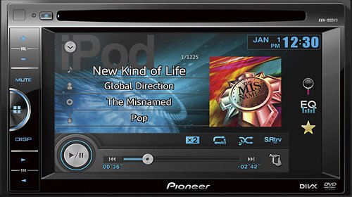  Pioneer - 6.1&quot; - CD/DVD - Apple® iPod®-Ready - In-Dash Receiver with Fixed Faceplate - Black