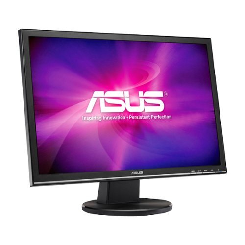 ASUS - 22" LED Monitor (DVI, VGA) - Black-Angle_Standard 
