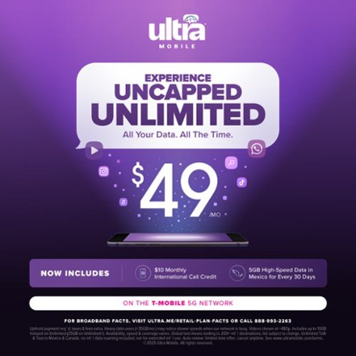 Ultra Mobile 1-Month Unlimited Prepaid SIM Card - Orange HOW TO BUY