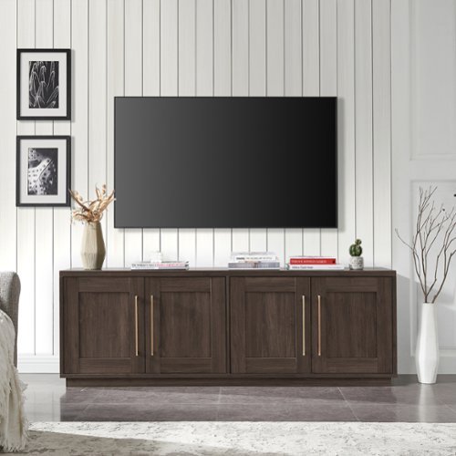 Camden&Wells - Cove TV Stand for Most TVs up to 75" - Coffee Bean-Front_Standard 