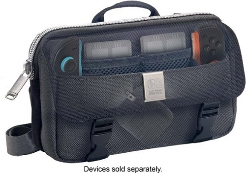 RDS Industries Nintendo Licensed Game Traveler Deluxe Crossbody Bag Case for Nintendo Switch 2 - Black HOW TO BUY