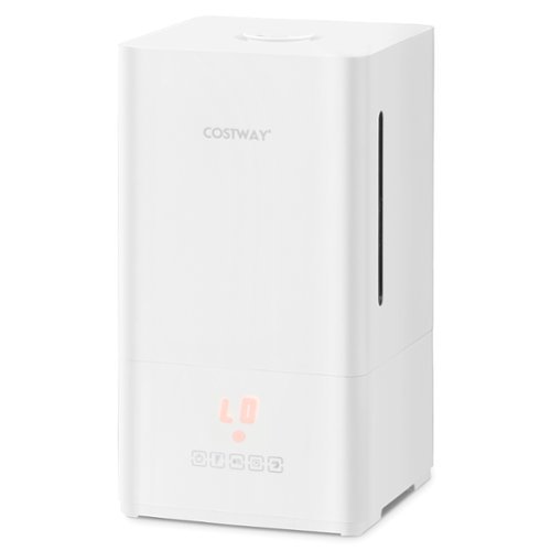 Costway 4L Ultrasonic Humidifier with 2 Mist Levels 12H Timer Sleep Mode for Large Room - White