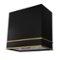 Akicon - 30 inches - Externally Vented - Wall Range Hood - Black with Gold-Front_Standard