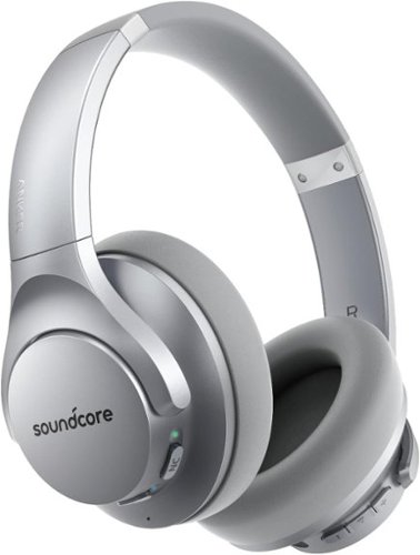 Soundcore - Anker Life Q20 Hybrid Active Noise Cancelling Headphones - Silver-Front_Standard 