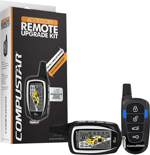  2-Way LCD Confirmation Remote Kit for Most CompuStar RSG6 Series Remote Start Systems - Black/Orange