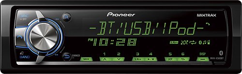  Pioneer - Built-In Bluetooth - Apple® iPod®-Ready - In-Dash Receiver with Detachable Faceplate - Black