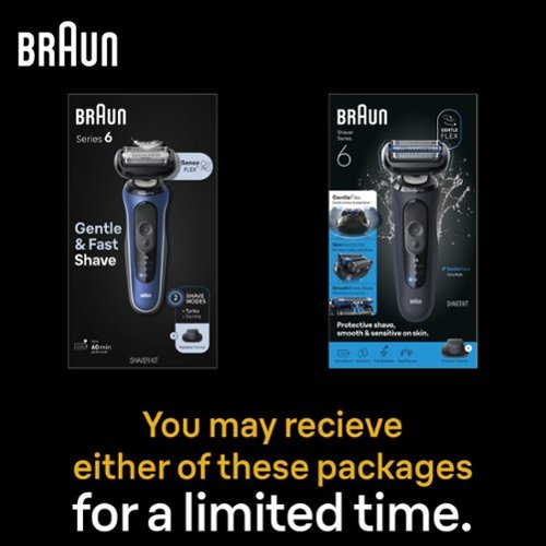 Braun Series 6 Wet/Dry Electric Shaver - Blue GLOBAL SHIPPING