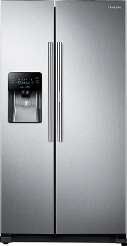  Samsung - 24.7 Cu. Ft. Side-by-Side Refrigerator with Food ShowCase and Thru-the-Door Ice and Water