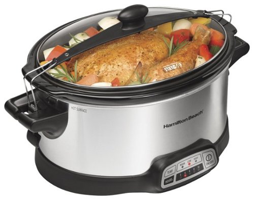  Hamilton Beach - Stay or Go 6-Quart Slow Cooker - Stainless