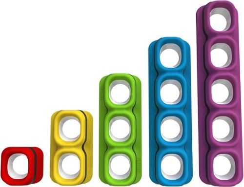  Kidtellect - Counts Magnetic Counting Toys (5-Count) - Red/Blue/Green/Yellow/Purple