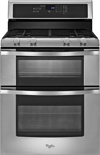  Whirlpool - 30&quot; Self-Cleaning Freestanding Double Oven Gas Range - Stainless steel