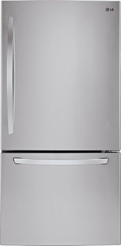  LG - 23.8 Cu. Ft. Bottom-Freezer Refrigerator - Stainless-Steel