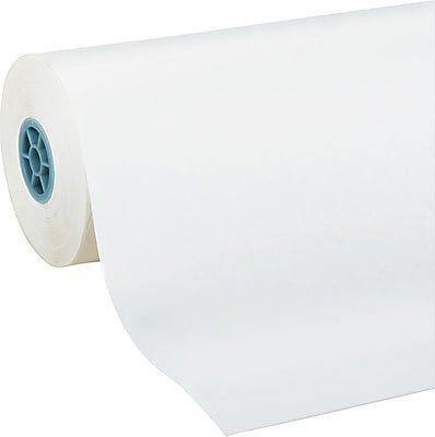 Pacon - Kraft Paper Roll, 40 lbs., Kraft, 24" x 1,000' - White
