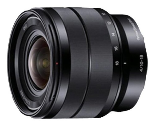 Sony - 10-18mm f/4 Wide-Angle Zoom Lens for Most NEX E-Mount Cameras - Black