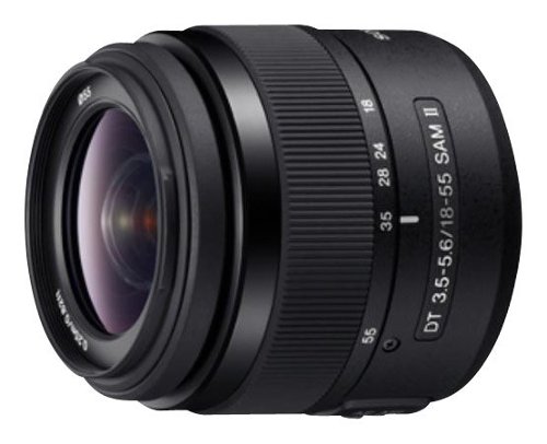 DT 18-55mm f/3.5-5.6 Zoom Lens for Most Sony Alpha A-Mount Digital Cameras - Black-Front_Standard 