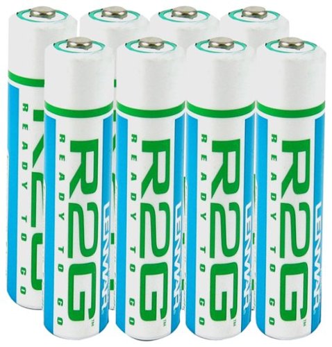  Lenmar - R2G Ready to Go Rechargeable AAA Batteries (8-Pack)