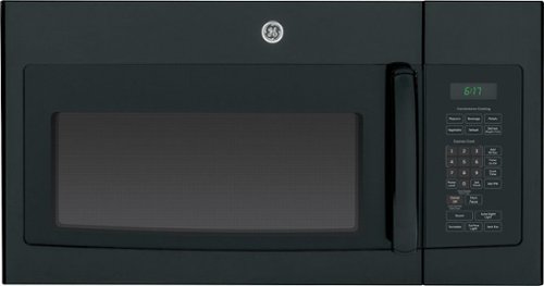 GE - 1.7 Cu. Ft. Over-the-Range Microwave - Black-Front_Standard 