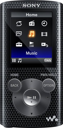  Sony - NWZ-E380 Series Walkman 4GB* Video MP3 Player - Black