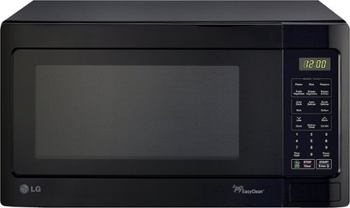  LG - 1.5 Cu. Ft. Mid-Size Microwave - Smooth Black