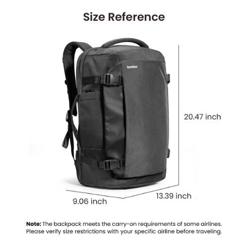 tomtoc Navigator-T66 Laptop Travel Backpack, TSA Friendly Flight Approved Carry-on Luggage Weekender Backpack, Fit 17.3 Laptop - Black WHERE TO BUY