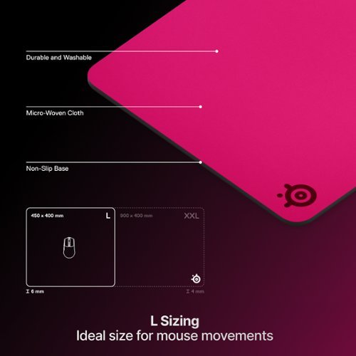 SteelSeries QcK Heavy Gaming Mouse Pad Large - Magenta WHERE TO BUY