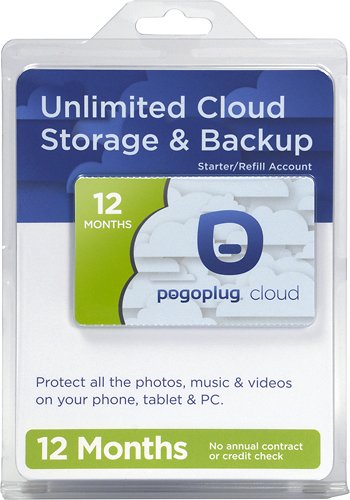  Pogoplug - 1-Year Unlimited Cloud Storage Service Activation Card - Multicolor [Digital]
