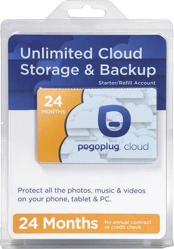  Pogoplug - 2-Year Unlimited Cloud Storage Service Activation Card - Multicolor