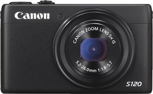  Canon - PowerShot S120 12.1-Megapixel Digital Camera - Black