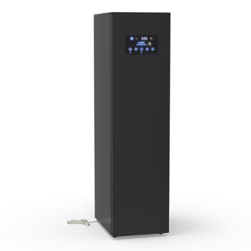 Equator - SDC 760 7.6 cu. ft. Smart Steam Closet Dryer 4 Moving Hangers UVC Quick20 Refresh Sanitize Deodorize 110V - Black-Front_Standard 