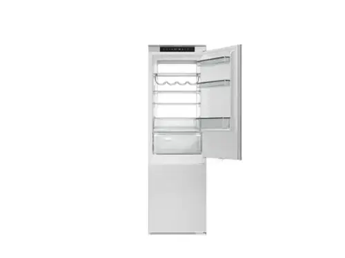 Front. Bertazzoni - 24" Bertazzoni Bottom-Mount Refrigerator - 8.4 Cu. Ft. - Counter-Depth - Bottom Freezer - Panel Ready - Custom Panel Ready.