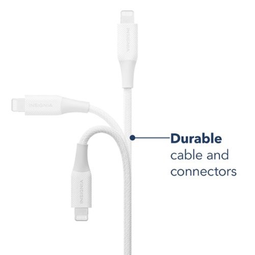 Insignia™ 4' Lightning to USB Braided Charge-and-Sync Cable (2 Pack) - Moon Gray BUY IN UAE