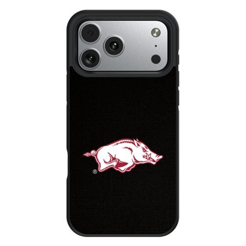 Keyscaper - NCAA - Arkansas Razorbacks Bump Case with 8.2ft Drop Protection - 16 Pro Max - Multicolor-Front_Standard 