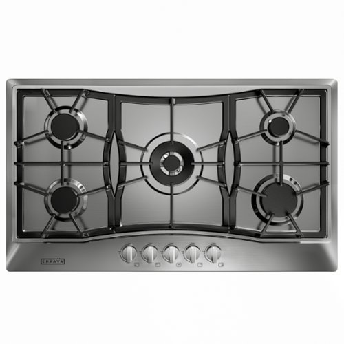 Empava - 36 in. 5 Burners Recessed Gas Cooktop - Stainless Steel-Front_Standard 