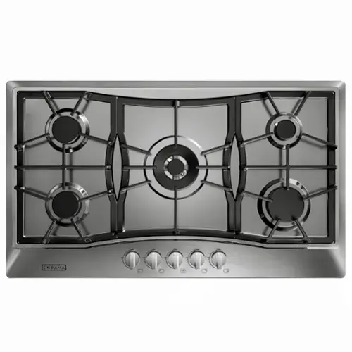 Front. Empava - 36 in. 5 Burners Recessed Gas Cooktop - Stainless Steel.