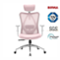 SIHOO - M18 Ergonomic Office Chair, Computer Desk Chair with Adjustable Headrest, High Back Swivel Chair for Home Office - Pink-Front_Standard