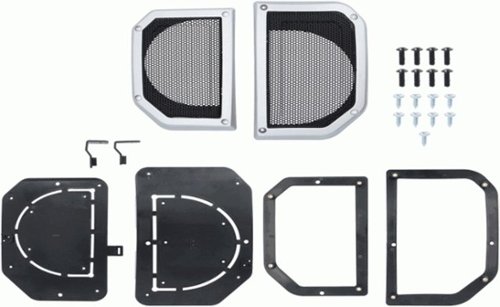 Metra - Lower Dash Speaker Grille Cut-ins for Select 2024-Up Jeep Wrangler and Gladiator Vehicles - Silver-Front_Standard 