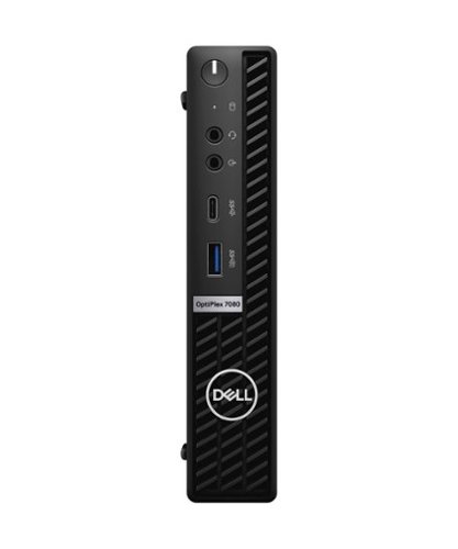 Dell - Refurbished Excellent - OptiPlex 7080 Micro Core i5-10500T 2.3GHz, 16GB, 256GB SSD, Internal Wi-Fi, Windows 11 Pro (Refurbished) - Black-Front_Standard 