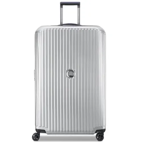 Front. Delsey - Delsey Securitime Zip Checked - 29 Large - Silver.