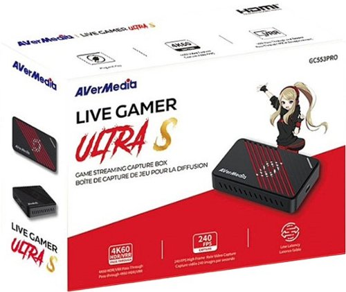 新品 AVerMedia Live Gamer ULTRA S GC553Pro AVerMedia | Live Gamer Ultra S GC553Pro | 4K Video Capture
