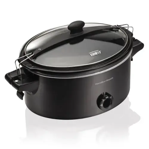 Hamilton Beach Stay or Go 6 Quart Slow Cooker Black 33261 Open Box