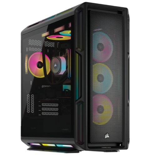 CORSAIR - VENGEANCE a8200 Gaming Desktop-AMD Ryzen 7 9800X3D-64GB DDR5 6400MHz-NVIDIA GeForce 5090-2TB SSD-4TB SSD - Black-Front_Standard 
