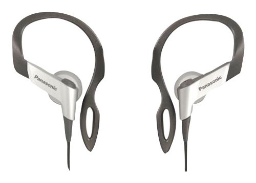  Panasonic - SportClip Clip-On Earbud Headphones - Silver