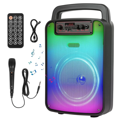 VILINICE - Bluetooth Speaker Portable with Microphone RGB Light Subwoofer Party Outdoor Wireless-Front_Standard 