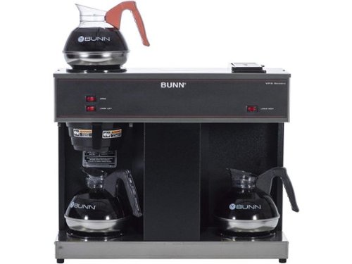 BUNN - VPS 12-Cups Pourover Coffee Brewer w/ 3 Warming Stations - Black-Front_Standard 