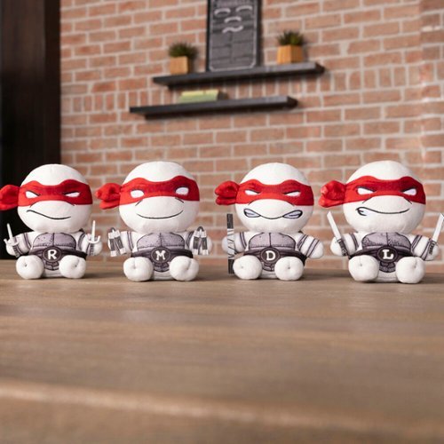 TOMY Club Mocchi Mocchi - Teenage Mutant Ninja Turtle 40th Anniversary 4 Pk 6 Plush Set WORLDWIDE DELIVERY