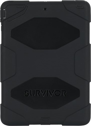  Griffin - Black/Black Survivor All-Terrain Case + Stand for iPad Air - Black