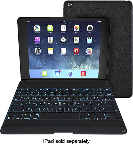  ZAGG - ZAGGkeys Folio Case and Bluetooth Keyboard for Apple® iPad® Air - Black