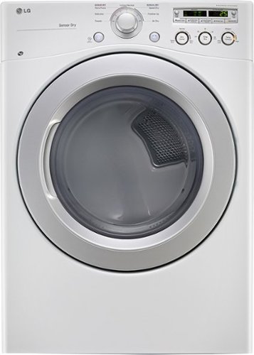  LG - 7.3 Cu. Ft. 7-Cycle Ultralarge-Capacity Gas Dryer - White