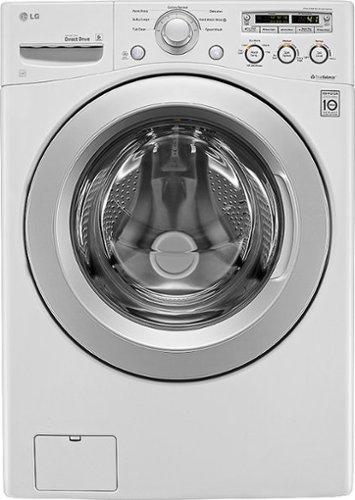  LG - 4.0 Cu. Ft. 7-Cycle Ultralarge-Capacity High-Efficiency Front-Loading Washer - White