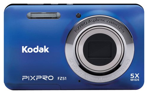  Kodak - FZ51 16.2-Megapixel Digital Camera - Blue